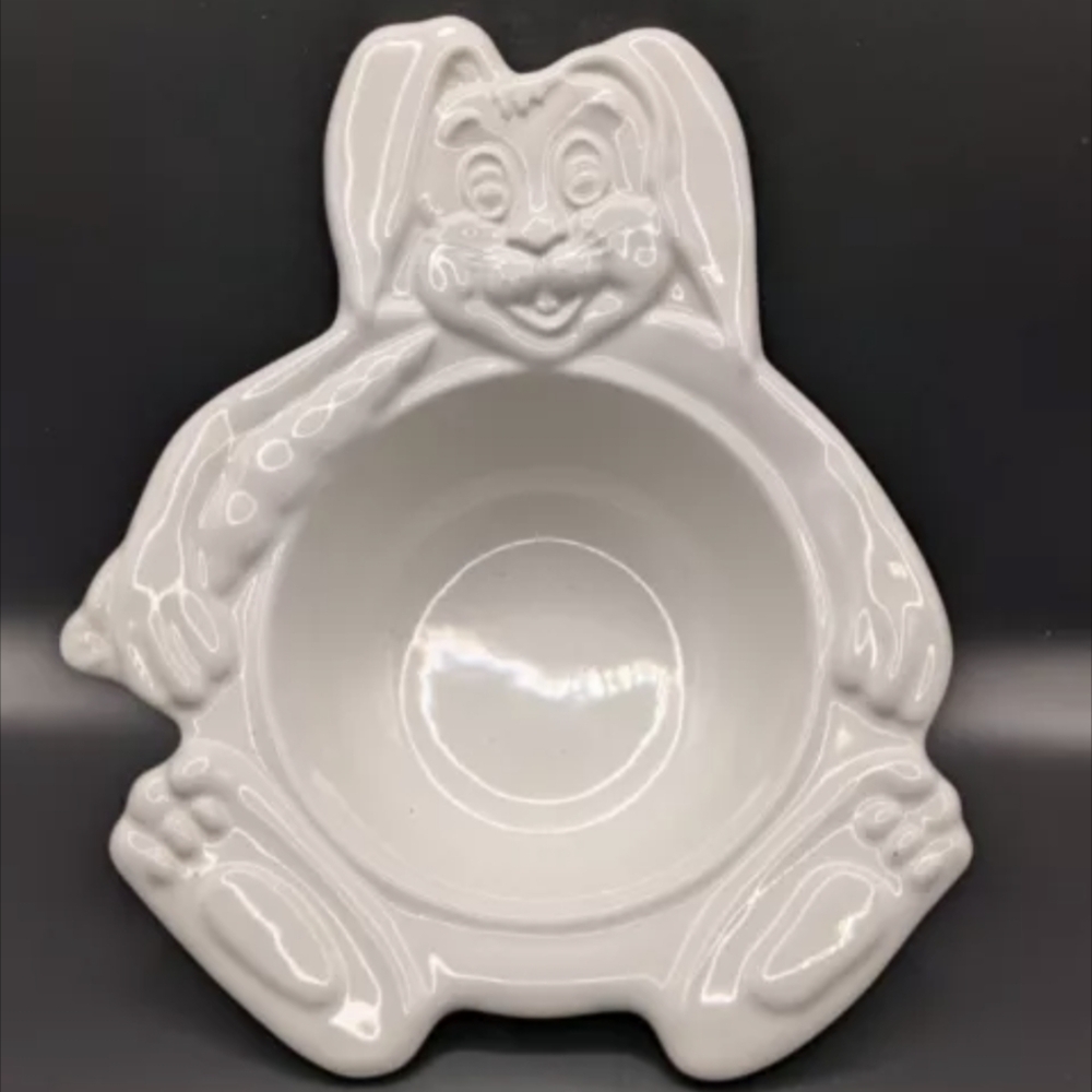vintage PFALTZGRAFF* heritage white stoneware pottery children's breakfast bowl